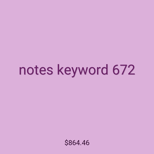 notes keyword 672