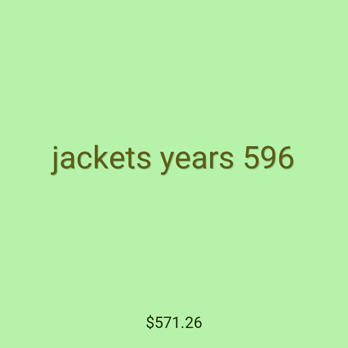 jackets years 596