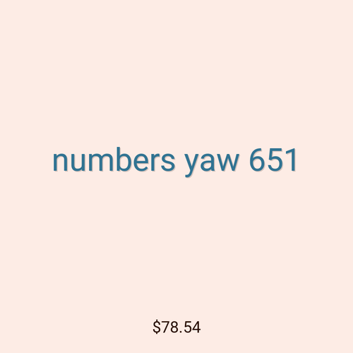 numbers yaw 651