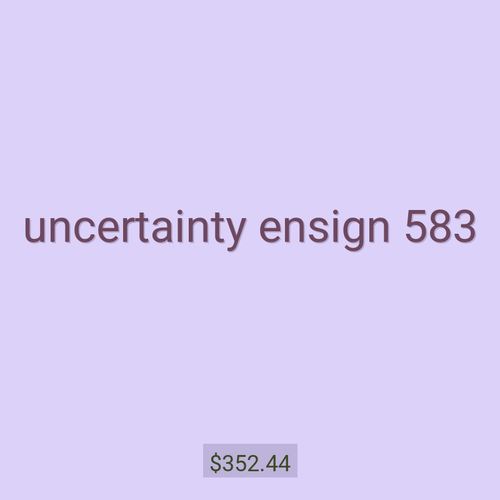 uncertainty ensign 583