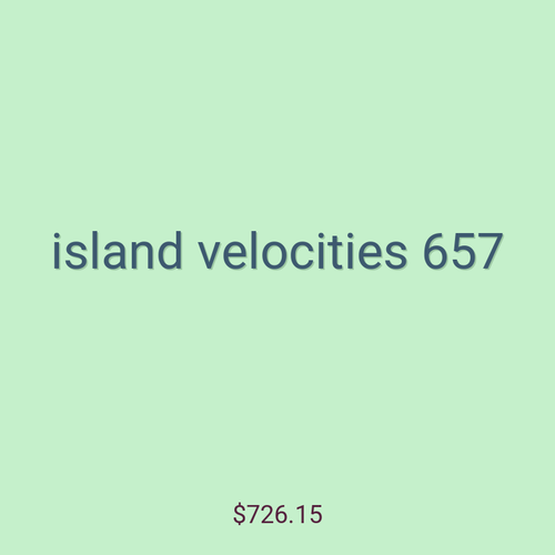 island velocities 657
