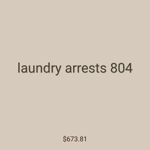 laundry arrests 804