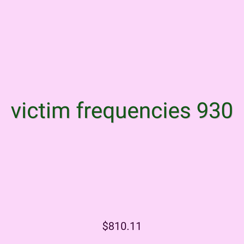 victim frequencies 930