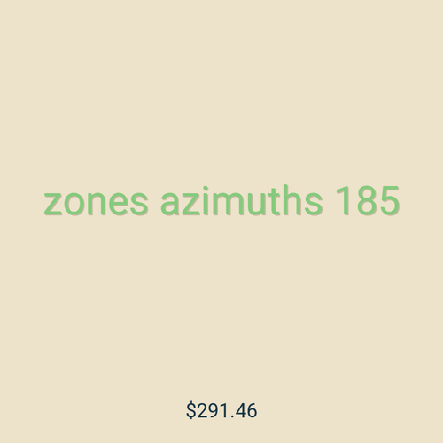 zones azimuths 185