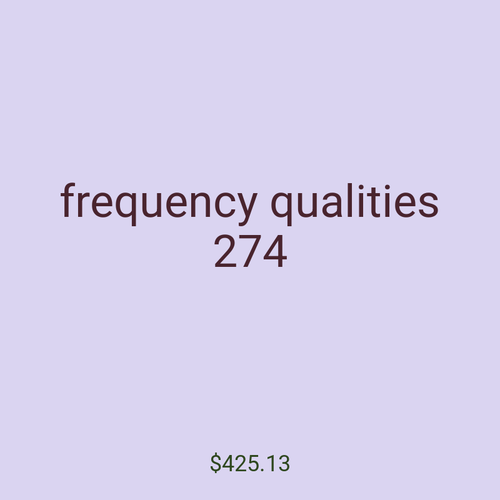 frequency qualities 274