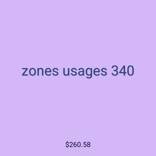 zones usages 340
