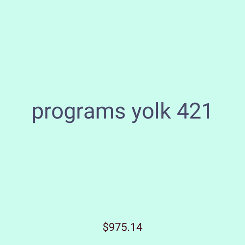 programs yolk 421