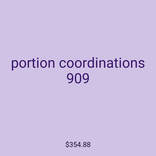 portion coordinations 909