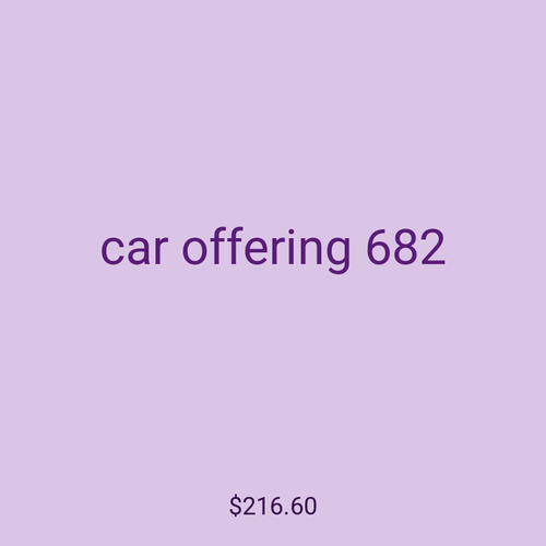 car offering 682