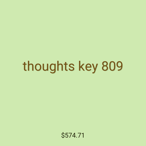 thoughts key 809