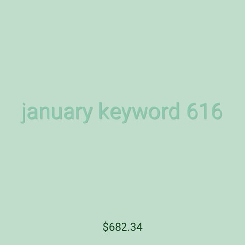 january keyword 616