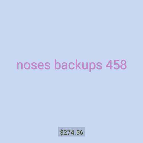 noses backups 458