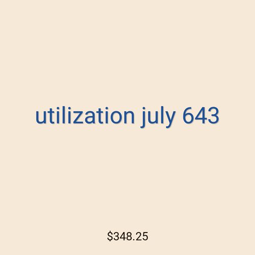 utilization july 643