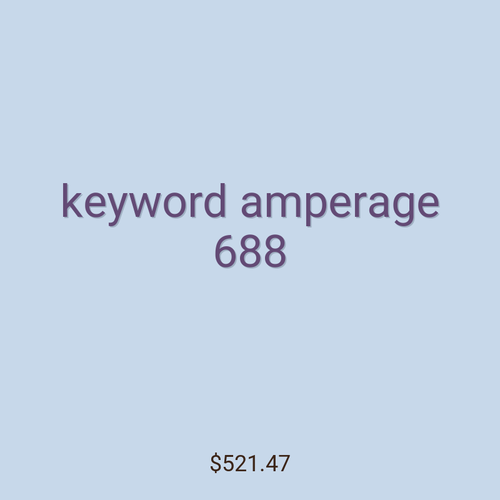 keyword amperage 688