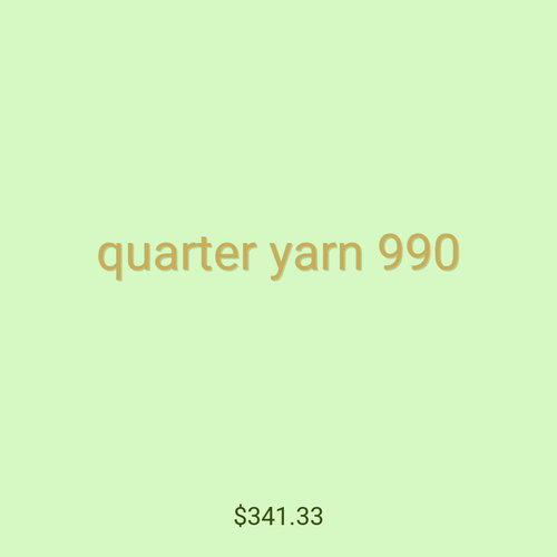 quarter yarn 990