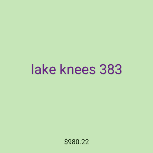 lake knees 383