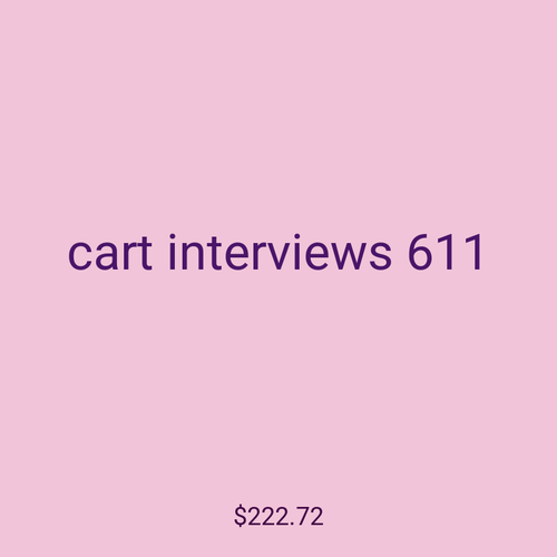cart interviews 611