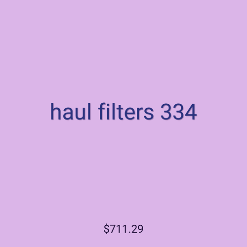 haul filters 334
