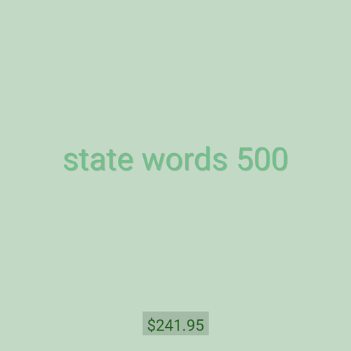 state words 500