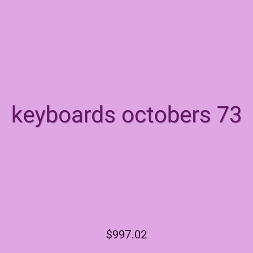 keyboards octobers 73