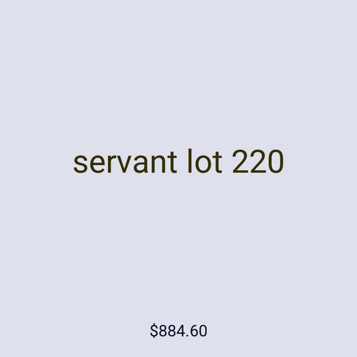 servant lot 220