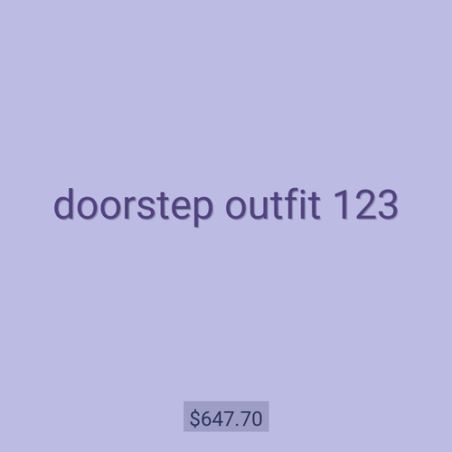 doorstep outfit 123