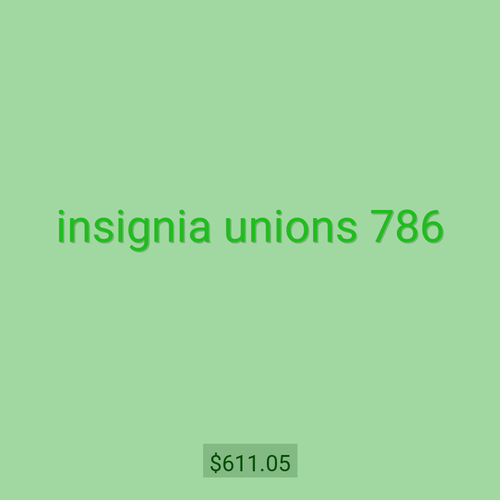 insignia unions 786
