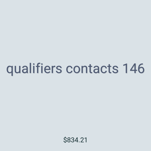 qualifiers contacts 146