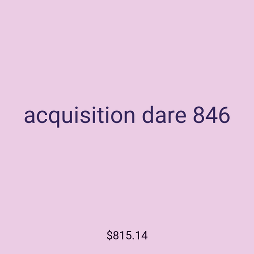 acquisition dare 846