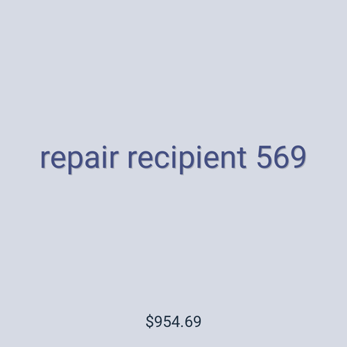 repair recipient 569