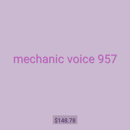 mechanic voice 957