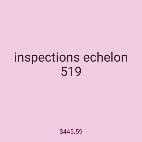 inspections echelon 519