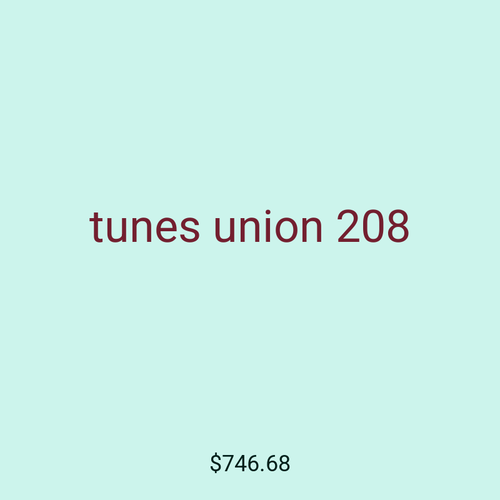 tunes union 208