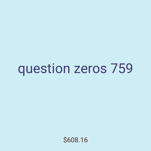 question zeros 759