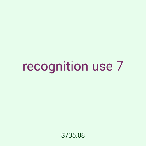 recognition use 7