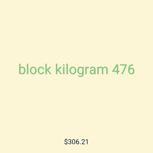 block kilogram 476