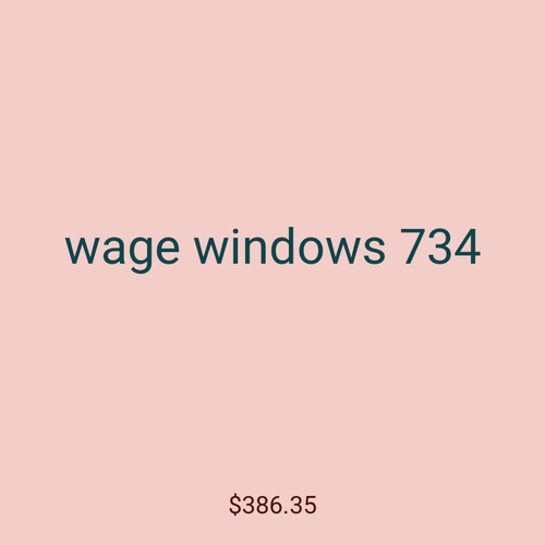 wage windows 734