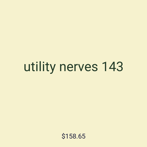 utility nerves 143