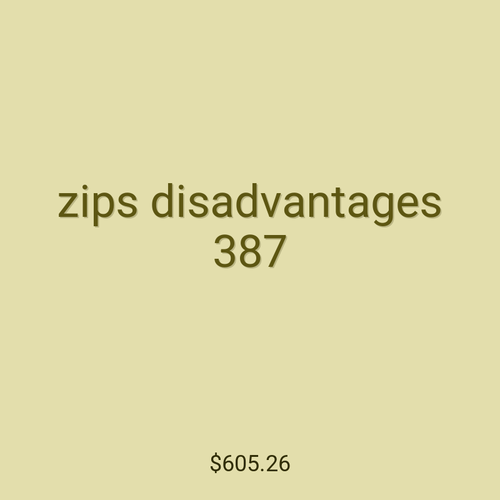 zips disadvantages 387