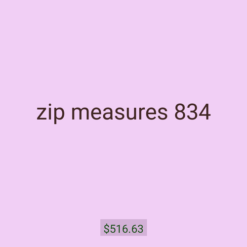 zip measures 834