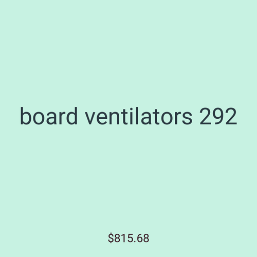 board ventilators 292