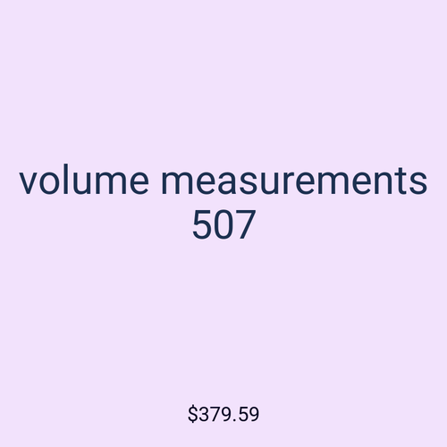 volume measurements 507