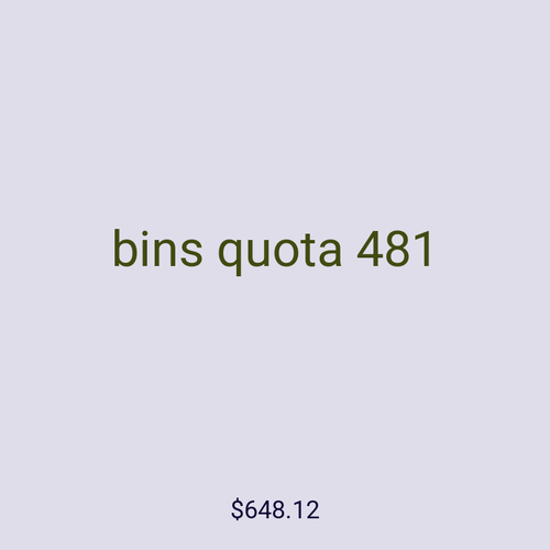 bins quota 481