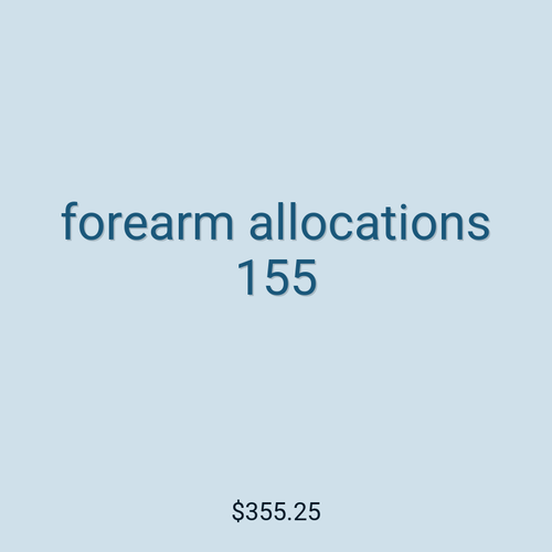 forearm allocations 155