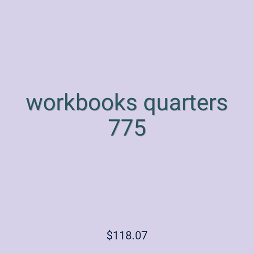 workbooks quarters 775
