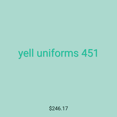 yell uniforms 451