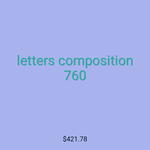 letters composition 760