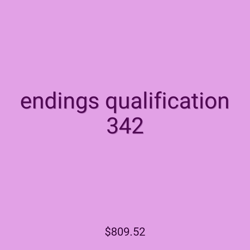 endings qualification 342