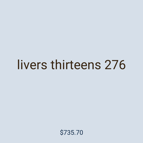 livers thirteens 276