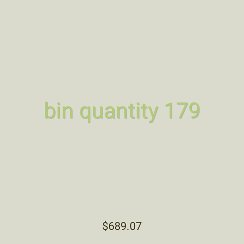 bin quantity 179